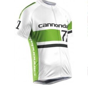 Cannondale White‎ and Green Cycling BETHEL 71 JERSEY men Large